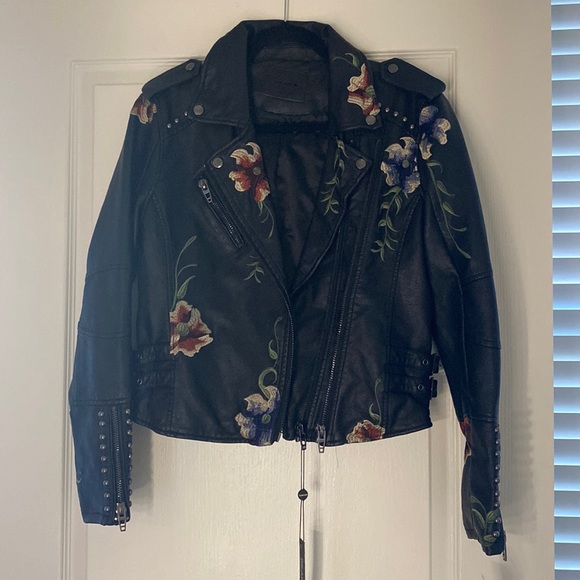 BlankNYC Embroidered Faux Leather Jacket - Picture 2 of 15